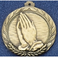 2.5" Stock Cast Medallion (Religious Praying Hands)